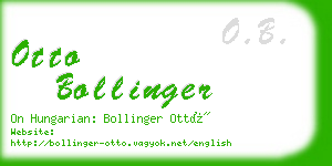 otto bollinger business card
